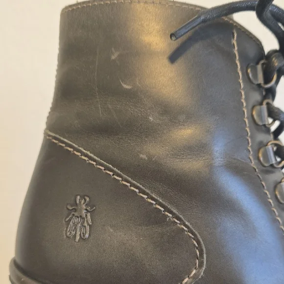 Fly London Black Lace Up Boots - Picture 11 of 16